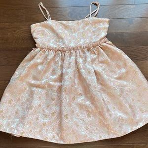 pink and gold forever 21 babydoll dress in size medium